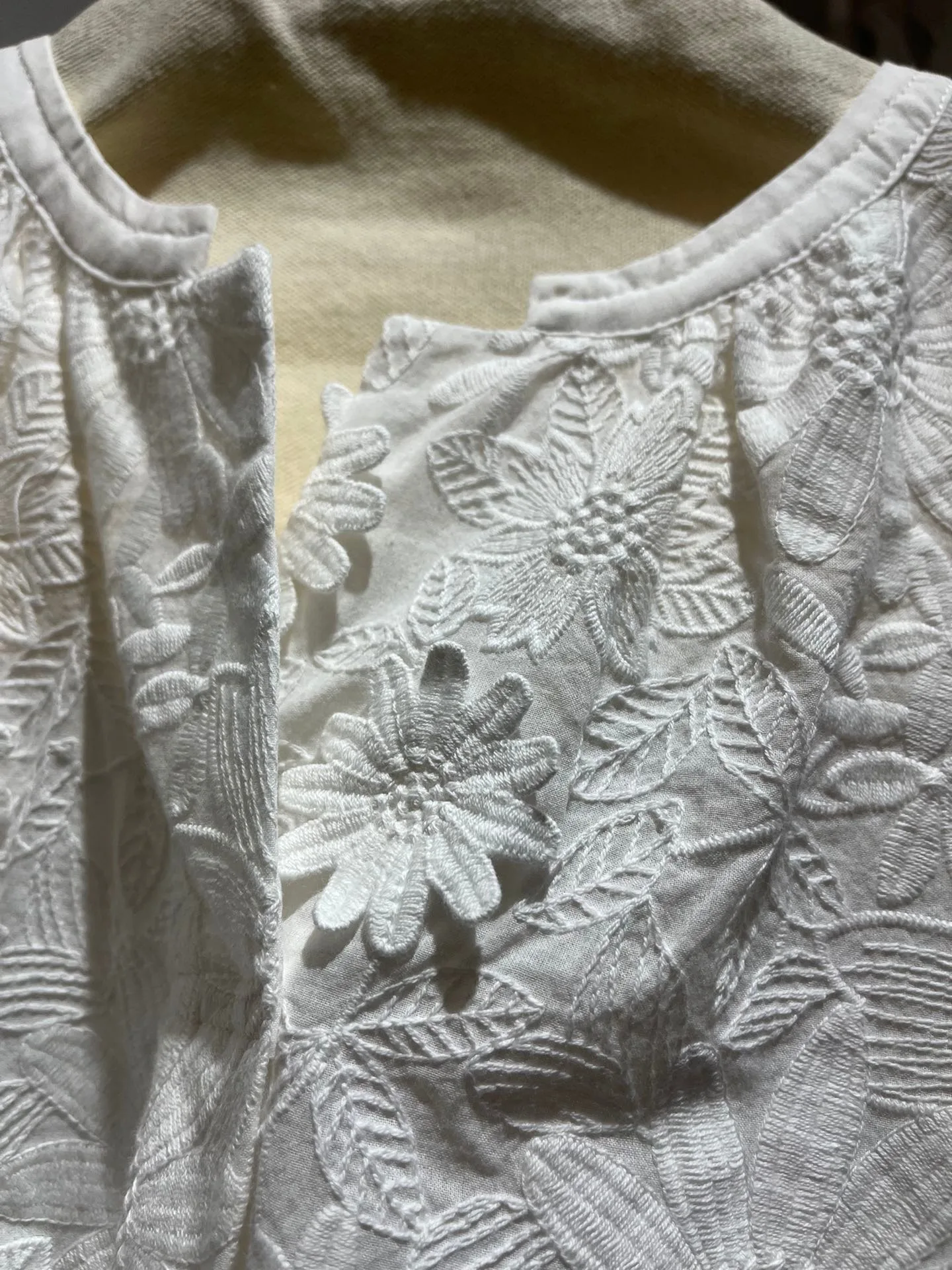 White Three Dimensional Flowers Embroidert Long Sleeve Blouse Elegant Fashion Women 2024 Spring Summer High Quality Clothing