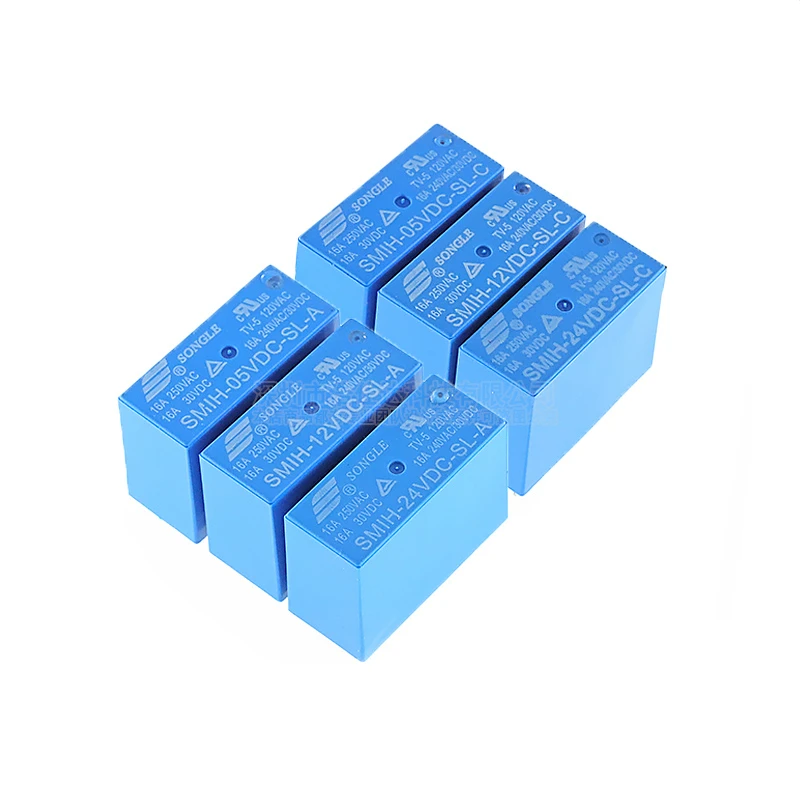 

10PCS MIH-05VDC-SL-A SMIH-12VDC-SL-A SMIH-24VDC-SL-A SMIH-05VDC-SL-C SMIH-12VDC-SL-C SMIH-24VDC-SL-C 05/12/24V Relays 16A 250V