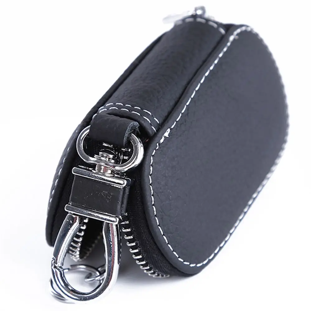 Waterproof Coin Purse Auto Universal Zipper Leather Case Car Key Bag Key Cover