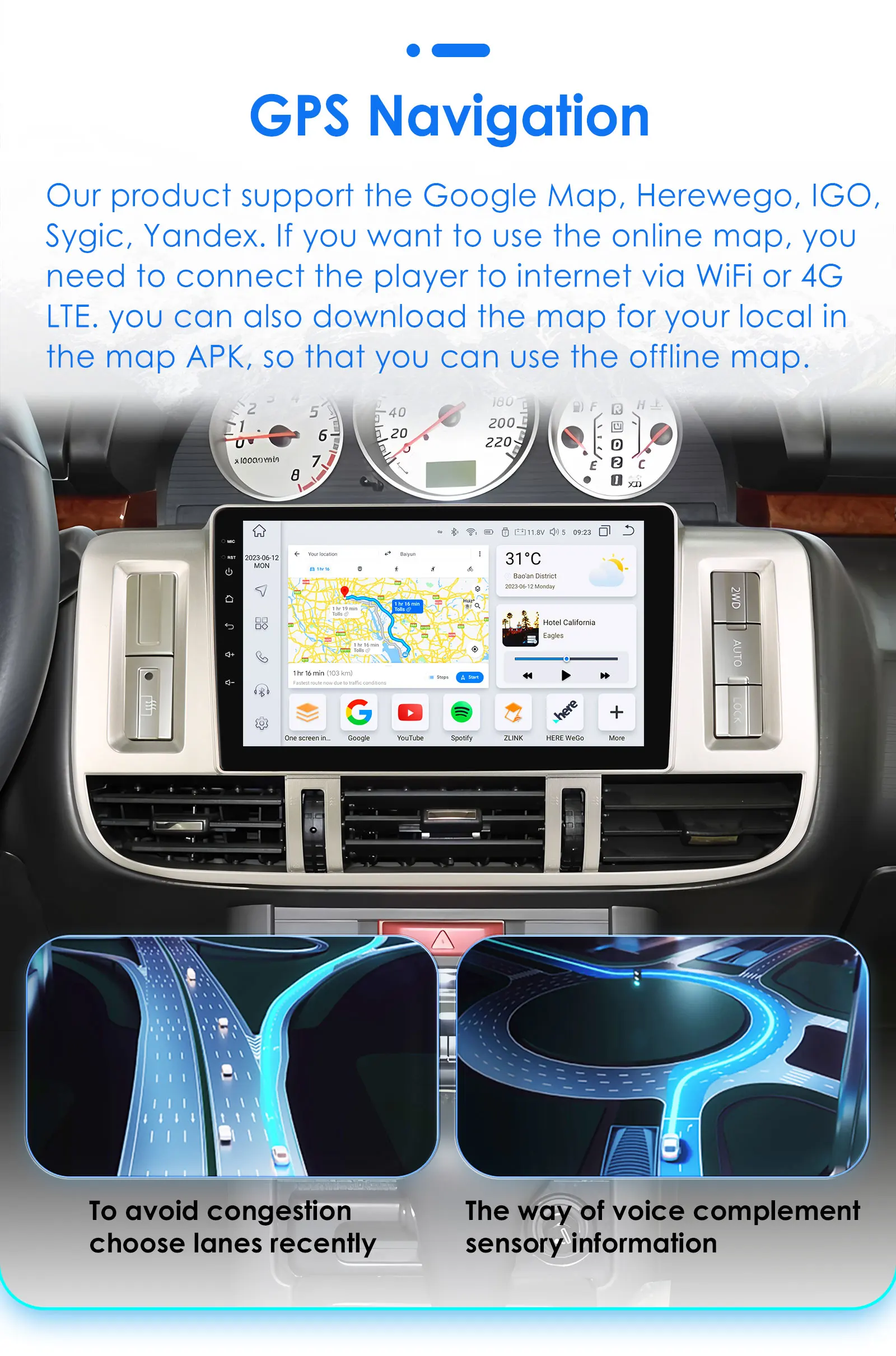 Android 14 Autoradio für Nissan X-Trail 1 T30 2000-2009 X-Trail Multimedia-Videoplayer GPS 360-Kamera Carplay 2din RDS DSP Bildschirm – Detail 30