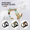 Medium Large Dog Harnesses Collar Labrador Army Reflective Adjustable Harness Oxford Cloth Pet Vest Training Hound Walk the Dog 3