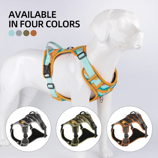 Medium Large Dog Harnesses Collar Labrador Army Reflective Adjustable Harness Oxford Cloth Pet Vest Training Hound Walk the Dog 3
