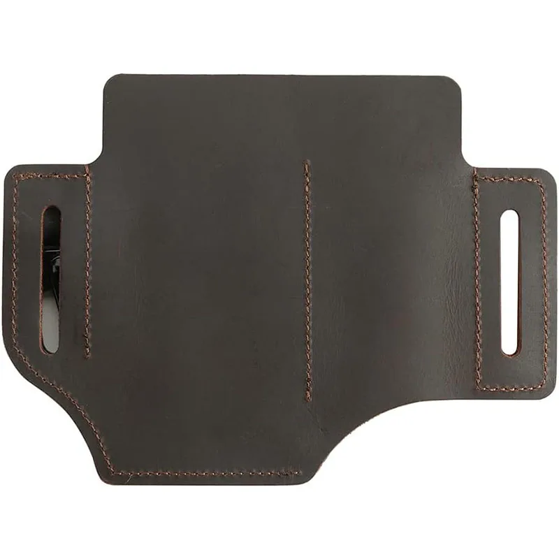 Multifunctional Waist Bag Tool Sheath EDC Leather Multifunctional Flashlight Holster Storage Bag Pen Sheath Pocket Storage Bag 4