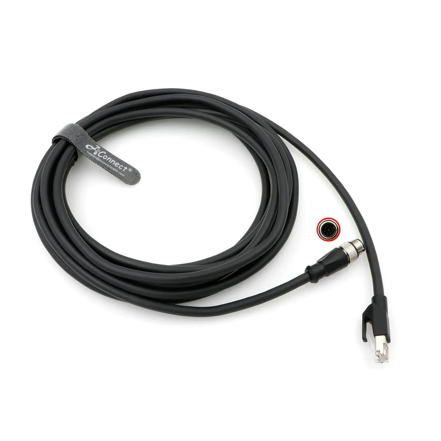 코그넥스 DM300용 M12 A-코드 RJ45 이더넷 케이블, 시트 7000 DMR 시리즈 M12 8핀 A 코드 남성-수형 RJ45 산업용 카메라 연결 케이블