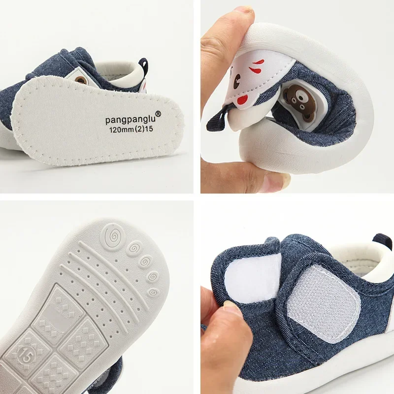 0-4 Years Toddler Canvas Shoes Spring Baby Kids First Walkers Anti-collision Boys Shoes Lightweight Baby Girls Shoes 2