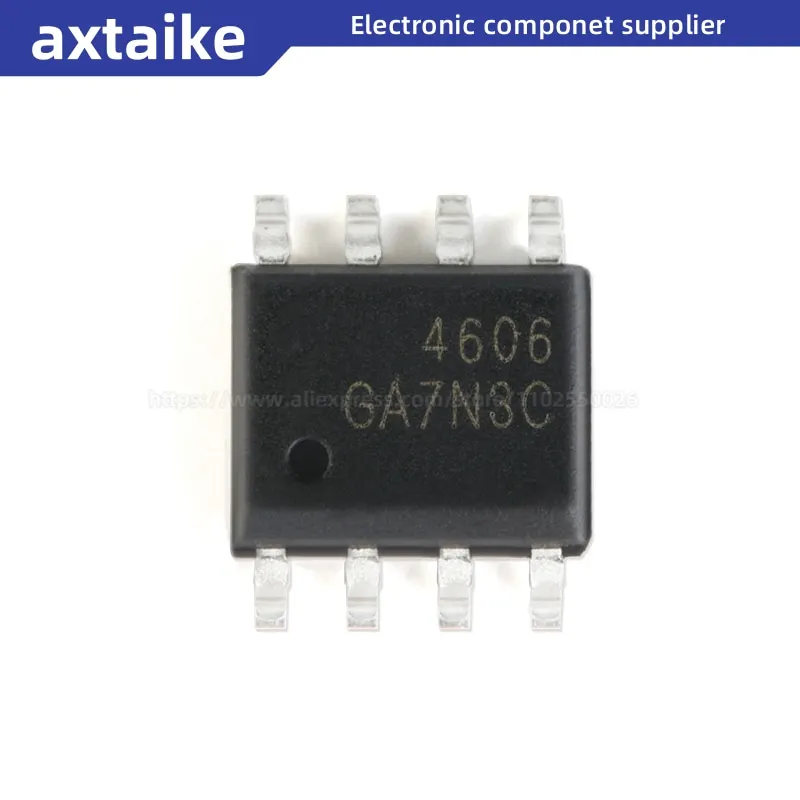 

10PCS AO4606 SOIC-8 8A 30V SMD MOSFET N+P