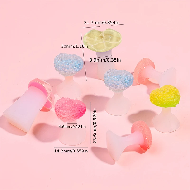 Silicone Toe Separator Cute Soft Pedicure Tools Professional Love Heart Rhinestone Foot Finger Separator Care Tools 8 Pcs/Pack toe separators toe spreader finger toe separator