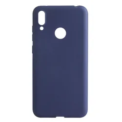 Sleek Matte Candy Silicone Phone Case - Soft Protective Cover for Y8P (Dark Blue)