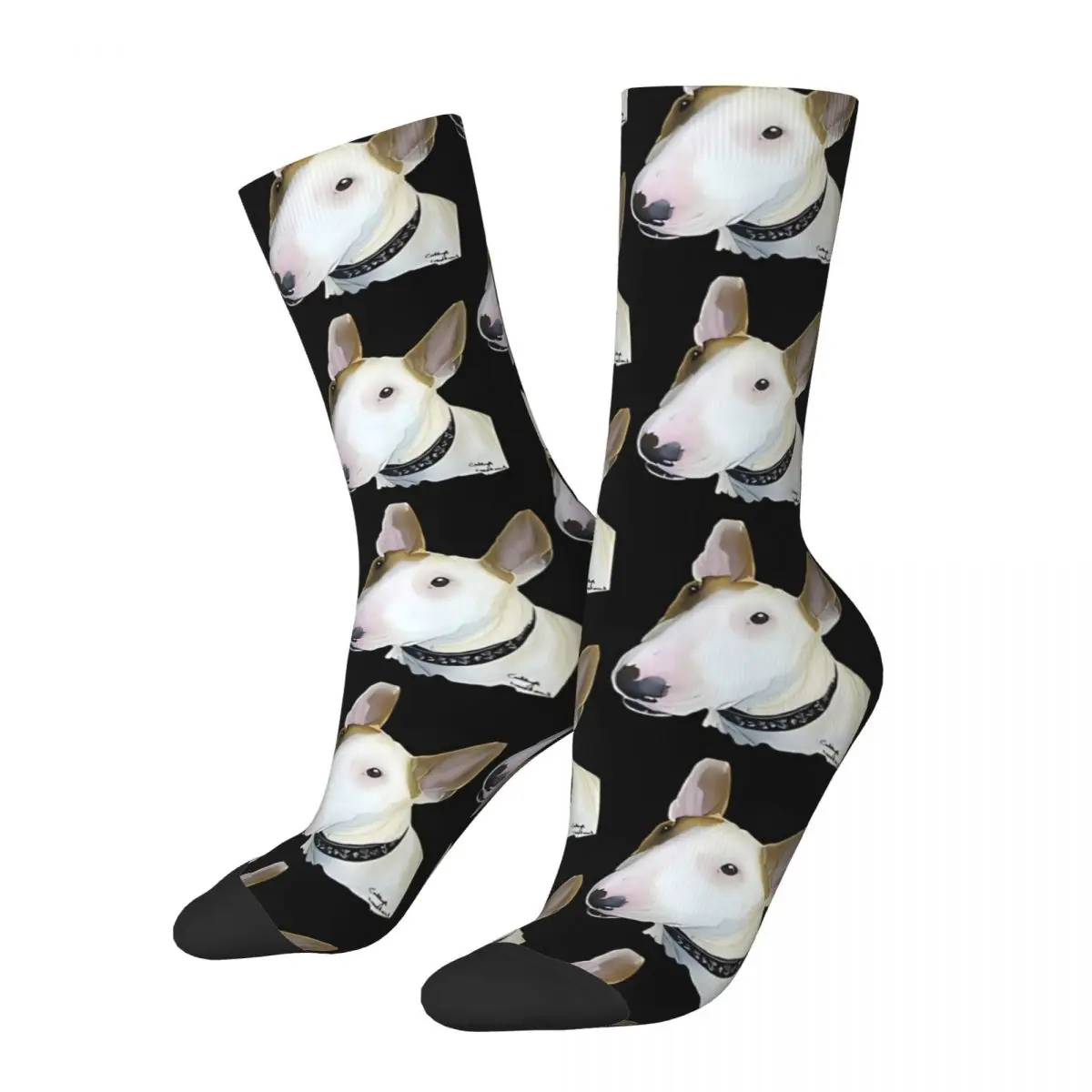 

Retro Zeke Men's Socks Bull Terrier Pet Dog Unisex Novelty Seamless Printed Funny Crew Sock Gift
