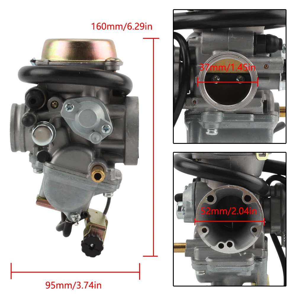 Aazon.co: Triuilynn Carburetor For Su-zu-ki LTF 250 Ozark 2002-2009 - Foto 7