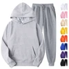 Blank Fleece Tracksuit Men Training Jogging Wear Wholesale Sweat Suits Men Activewear Hoodie And Jogger Set Conjunto Deportivo 1