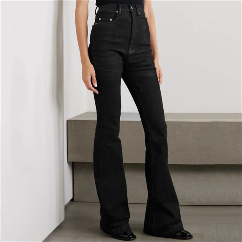 

Women's jeans 2023 Autumn New Korean Fashion Slim Fit High Waist Flare Pants Cotton Women's Pants y2k Trousers Floor mop pants