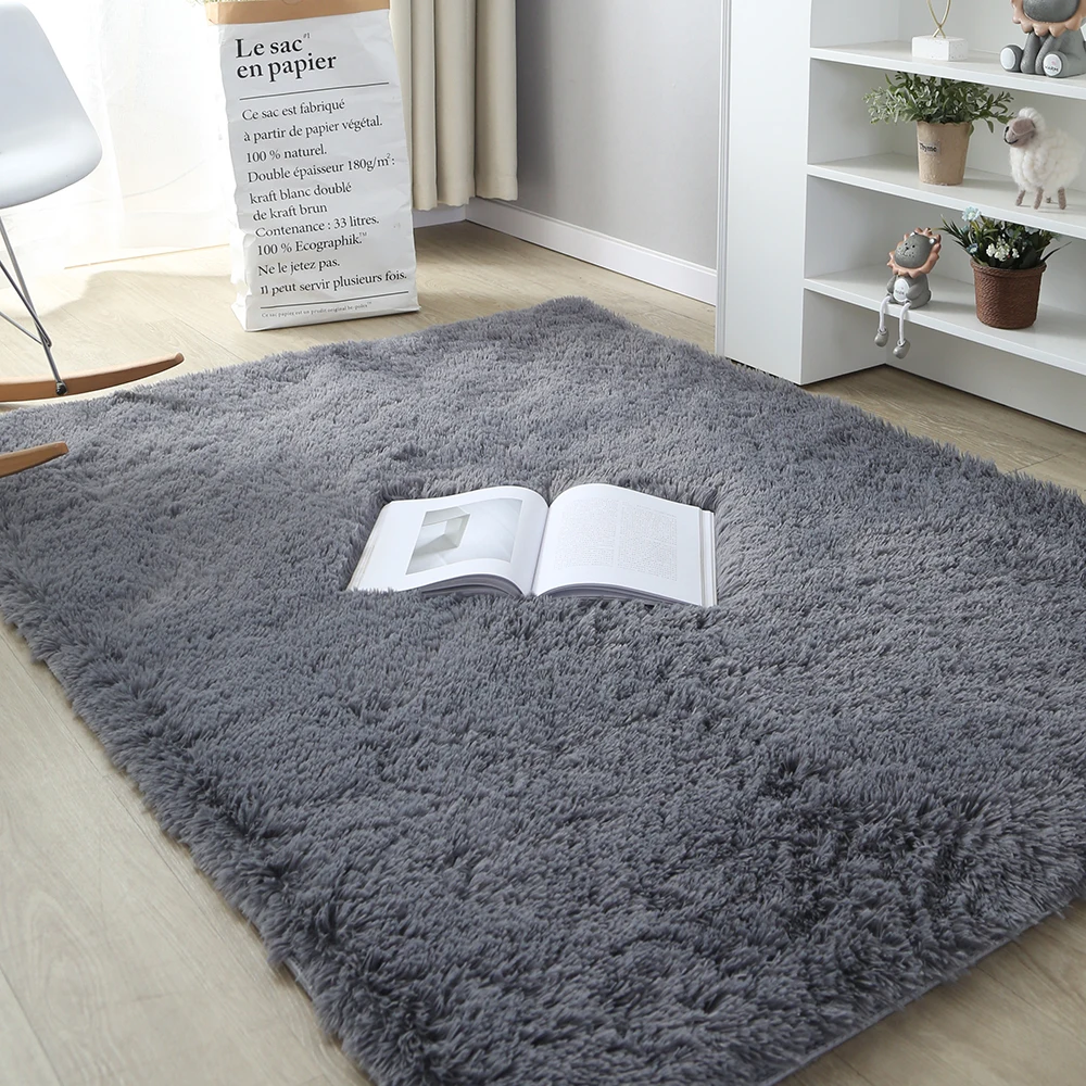 Thick Carpets for Living Room Modern Plush Rug Kids Bedroom Fluffy Floor Carpets Window Bedside Salon Sofa Table Decor Play Mat floor mat shaggy rugs