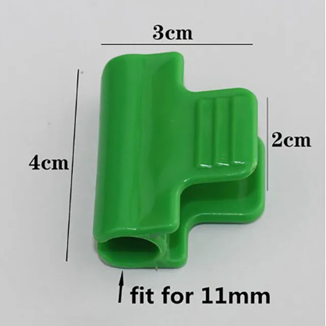 Clip Per Serra Giardino - 30 Morsetti Plastica Per Tubi E Teli, Diametro 11mm