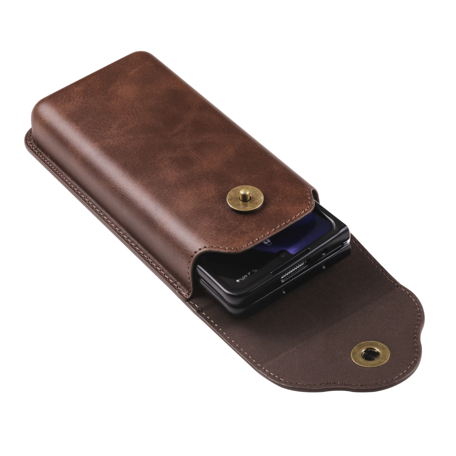 Luxury Leather Belt Clip Case Men Waist Bag Holster Pouch Cover
