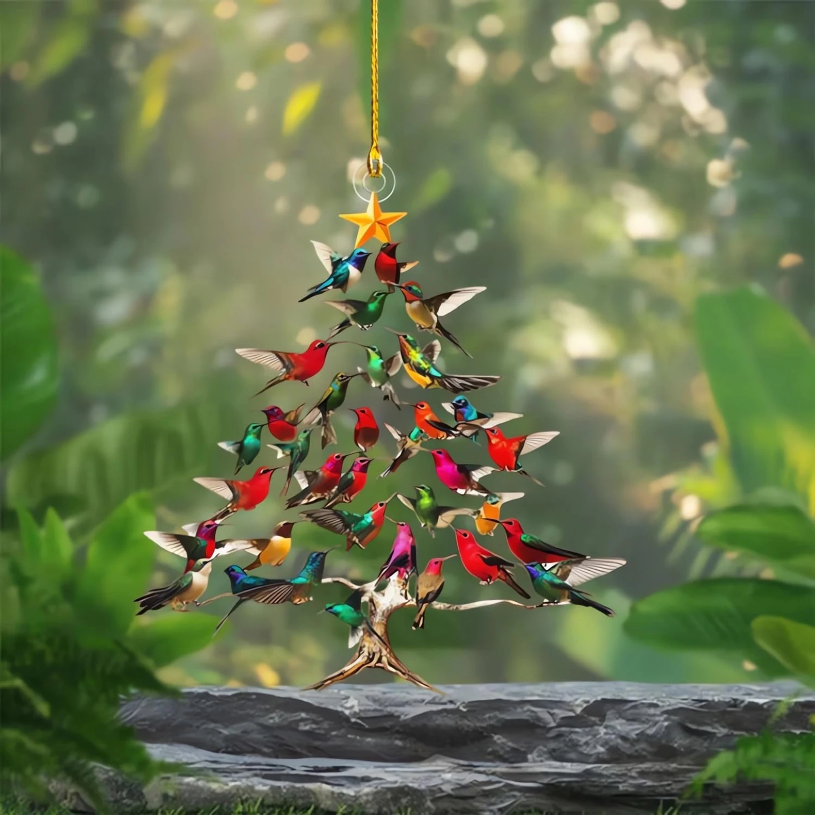 Hummingbird Christmas Tree Ornament 2