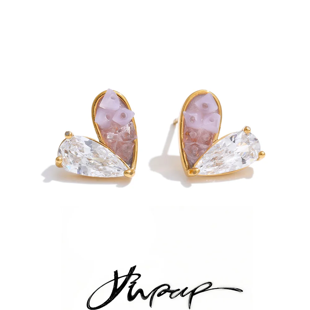 Yhpup Stud Earrings Women Waterproof