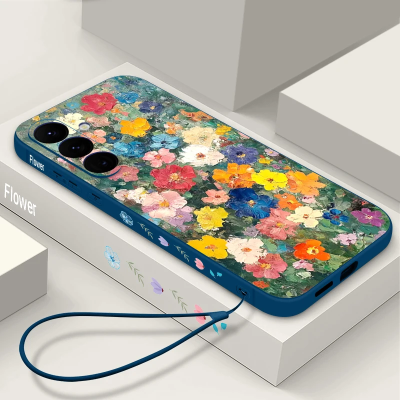 Creative Flower Lanyard Phone Case - Ultra Soft Cover