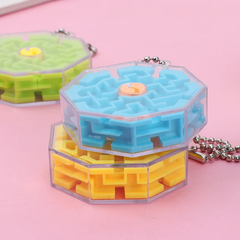 Retro Ten-sided Bead Maze Primary School Prizes Children's Balance Ball Puzzle Concentration Training Kindergarten Small Toys