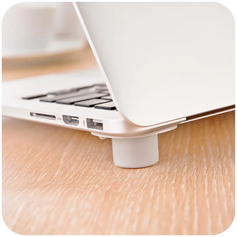 Laptops Notebook Soft Stand PVC Feet Heat Sink Pad 4Pc/lot Support Height Increase Bracket for PC Laptop Heat Reduction Pad Cool