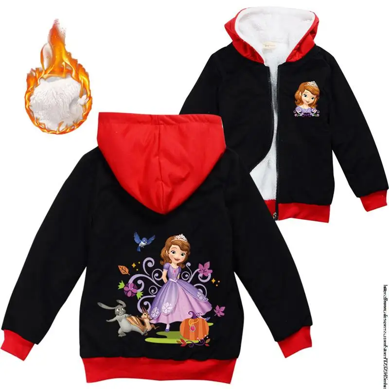 Moda per ragazze Disney Sofia Princess Felpe con cappuccio Felpe