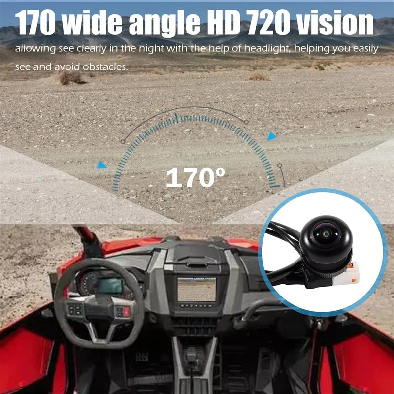 RZR IP67 Night Vision Front Camera Kit UTV Compatible with Polaris RZR XP 1000 Turbo S PRO XP 4 Turbo S -