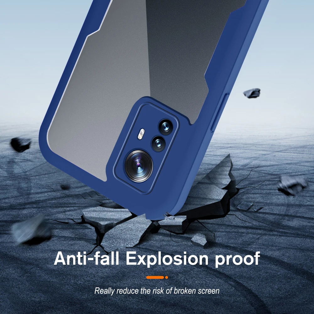 360 Full Cover Fodral För Xiaomi 12 Pro Cover Stötsäkert Fodral För Xiaomi 12X 12Pro Dubbelsidig film Skyddsskal_voghion.com