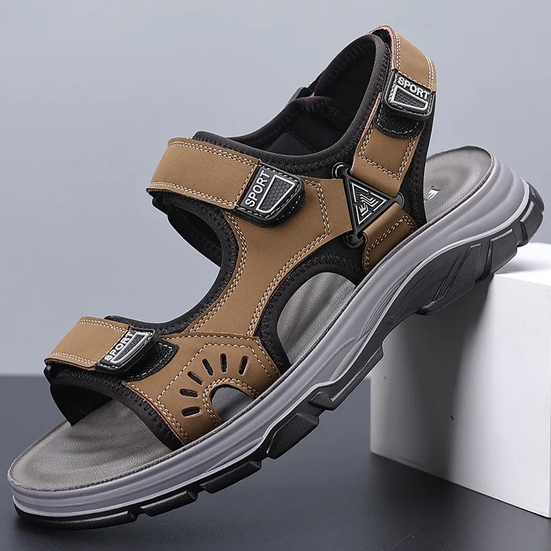Men's Sandals Soft Bottom Men Slipper Gladiator Men Beach Sandals Soft Comfortable Outdoors Wading Sneaker Men Summer Sandals