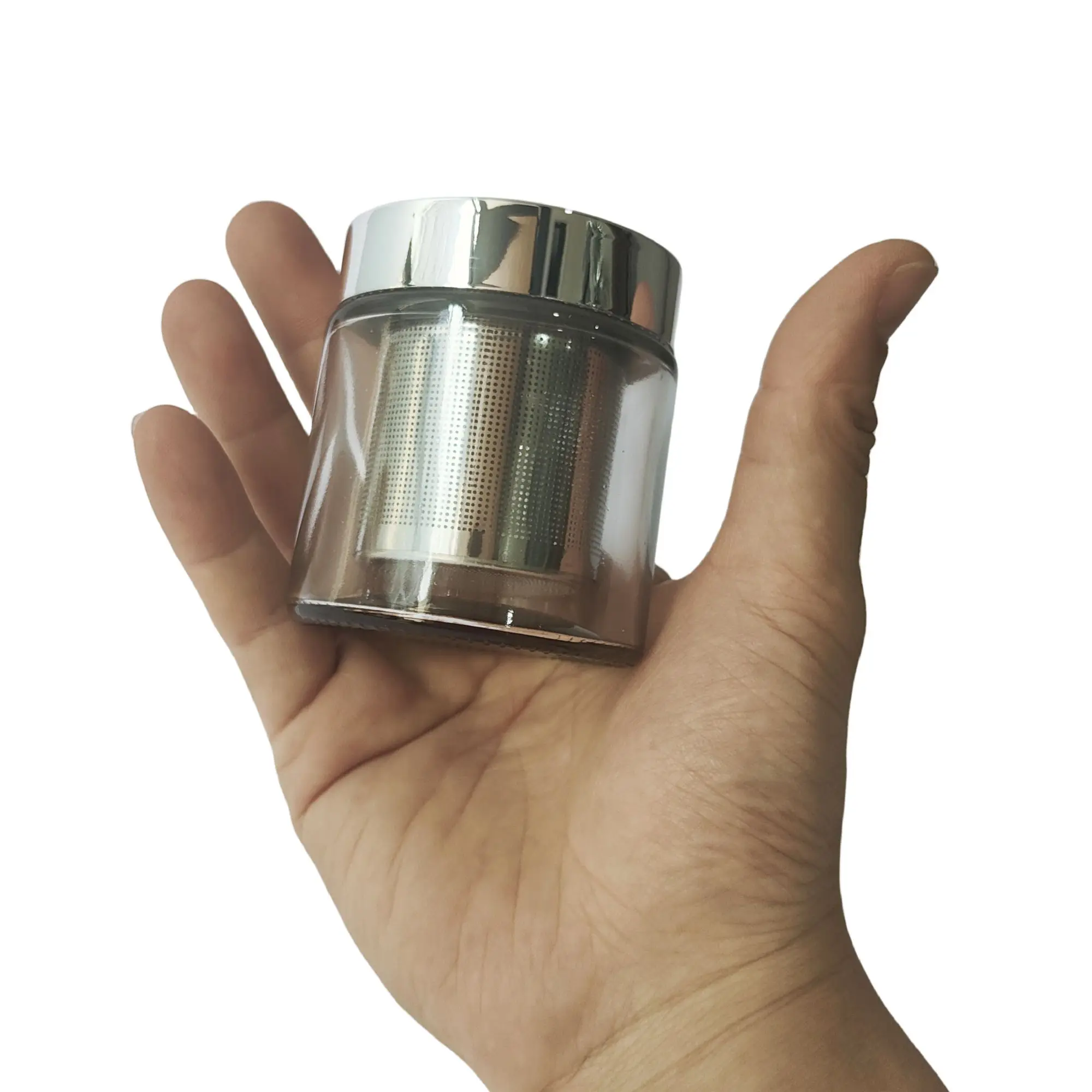 Manual Diamond Washing Cup Gemstone Cleaning Jar with Stainless Steel Sieve Watch Parts Clean Tool Jars Alcohol Cleaner