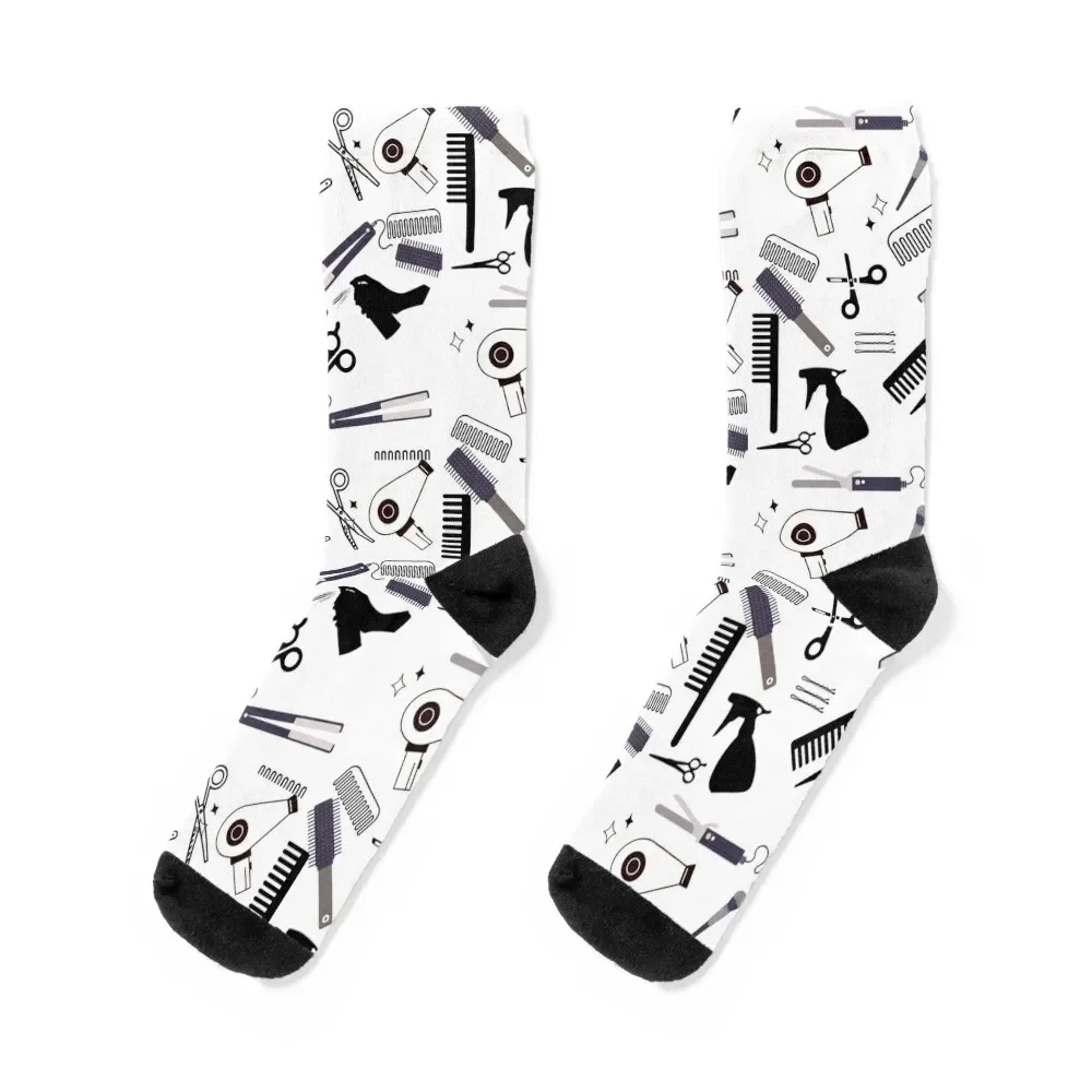 Hairdressers accessories Hair salon Socks Novelties crazy Mens Socks Women's