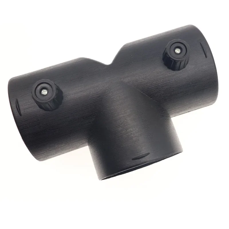 Heater Duct Connector 60mm/75mm Car Heater Air Vent Ducting Y T Piece Exhaust Connector w/Dual Regulating Valve Flap For Webasto Diesel Parking Heater