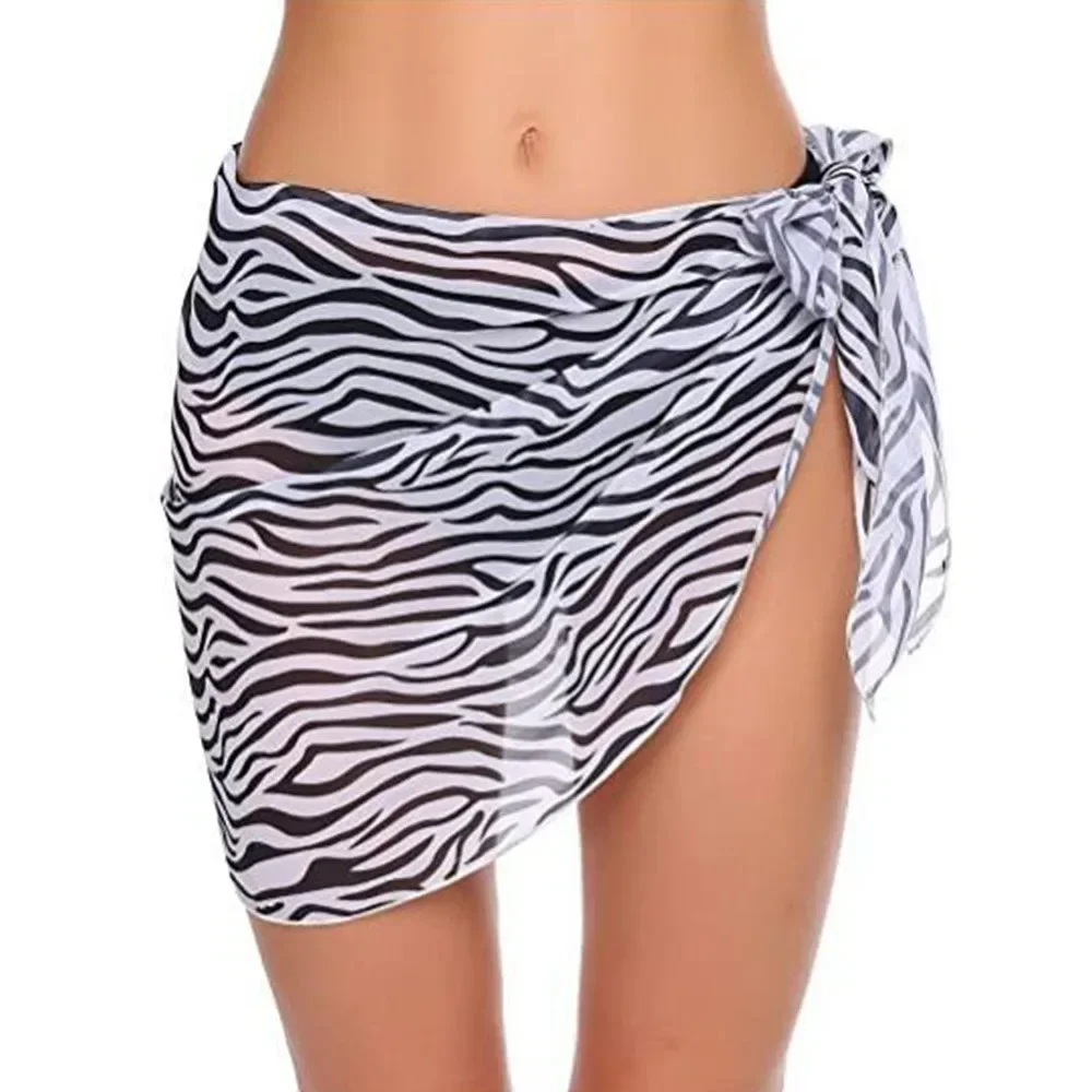 Summer Sheer Chiffon Sarong Skirt - Women's Swimsuit Cover-Up