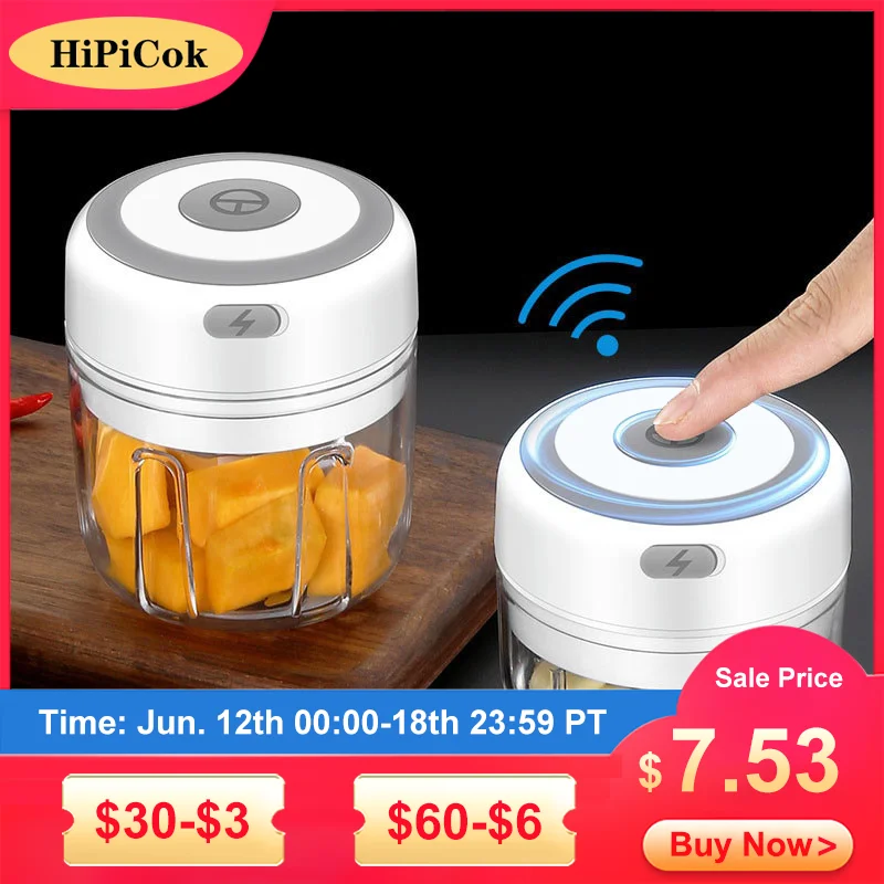 Electric Food Garlic Masher Mini Vegetable Electric Vegetable