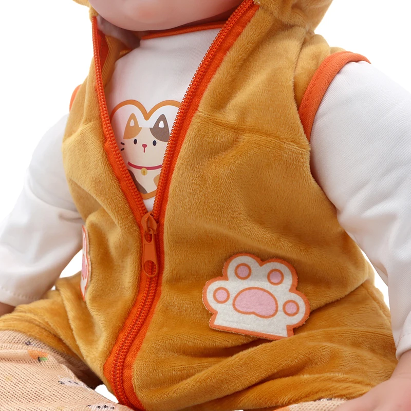 55cm Baby Doll Clothes Jumpsuit  22" Reborn Dolls Lace Dress Hat Children Gift Toys Outfit