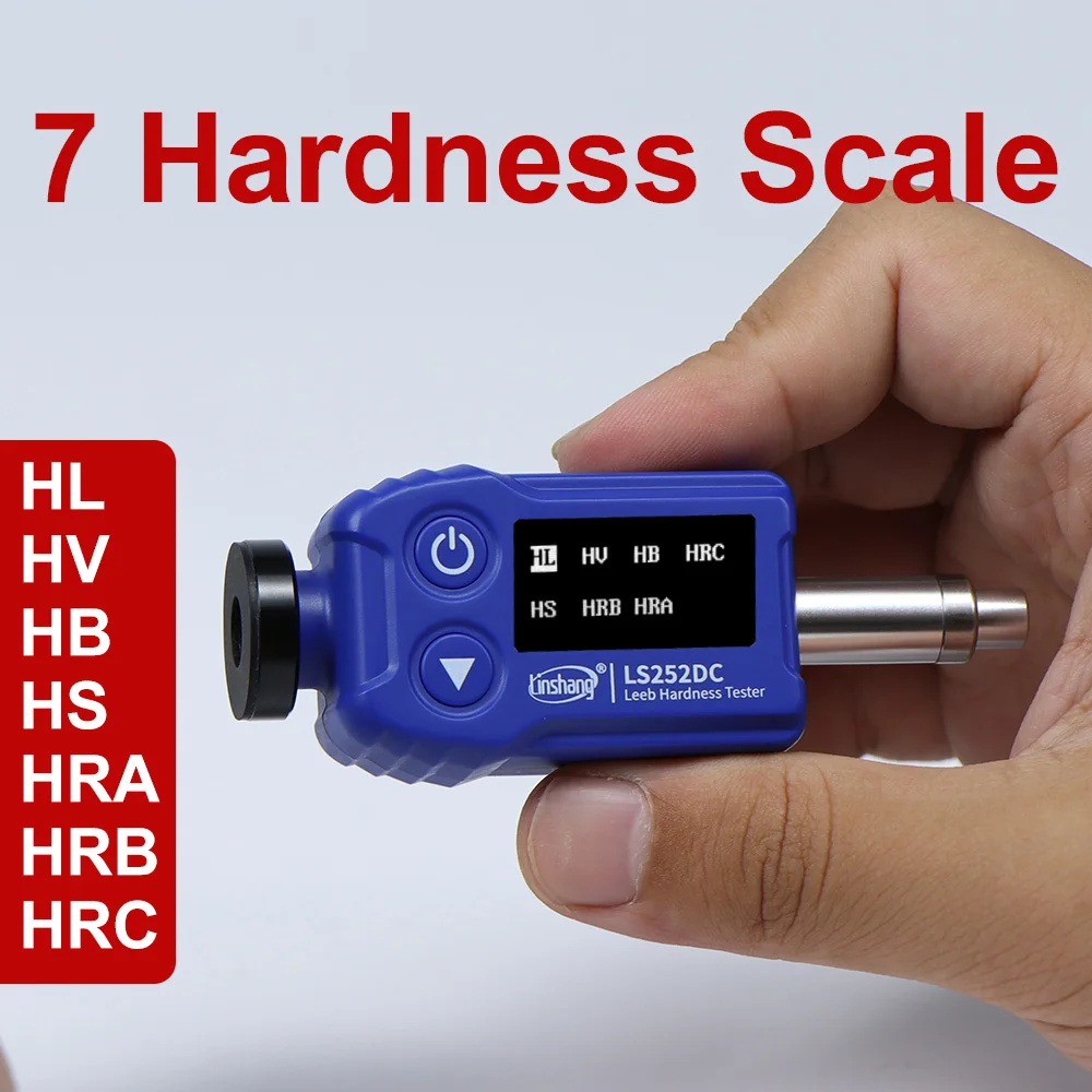 금속용 리브 경도계 LS252DC D 충격 장치 일체형 360 ° 측정된 제한된 공간을 HRA/HRB/HRC로 변환