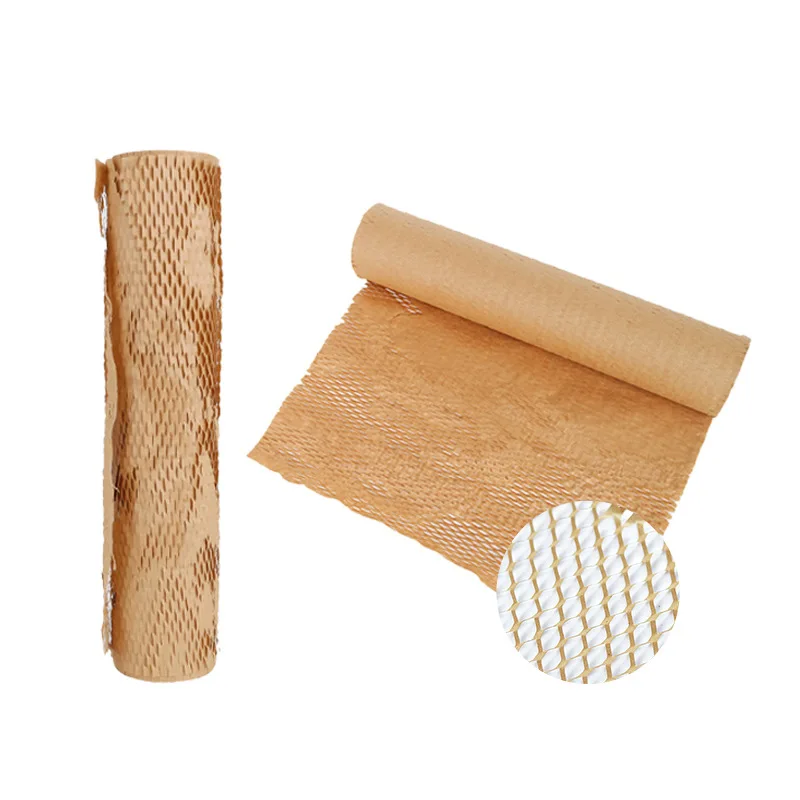 Brown Honeycomb Packing Paper 50cm Cushioning Kraft Paper Slit Paper for Shipping Moving Supplies Kraft Paper Life Art Storage images - 6