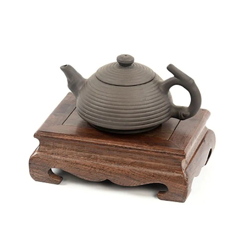 Redwood Carved Tea Set Frame, Teapot Frame, Solid Wood Pot Pad, Decoration Base, Wooden Tray, Tea Ceremony Accessories