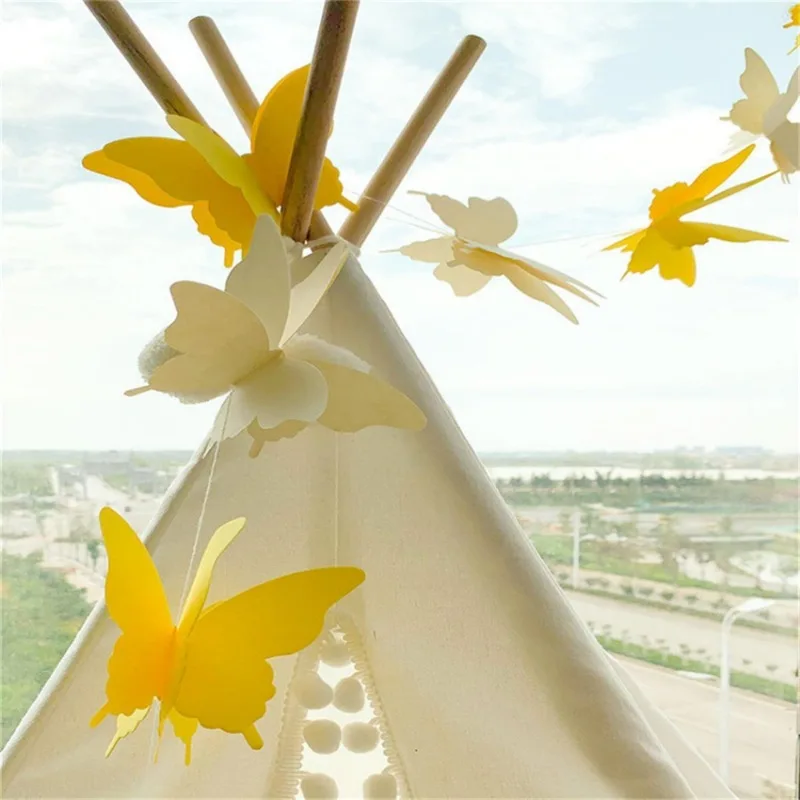 Birthday Streamers Party Decorations Butterfly Shaped Paper String