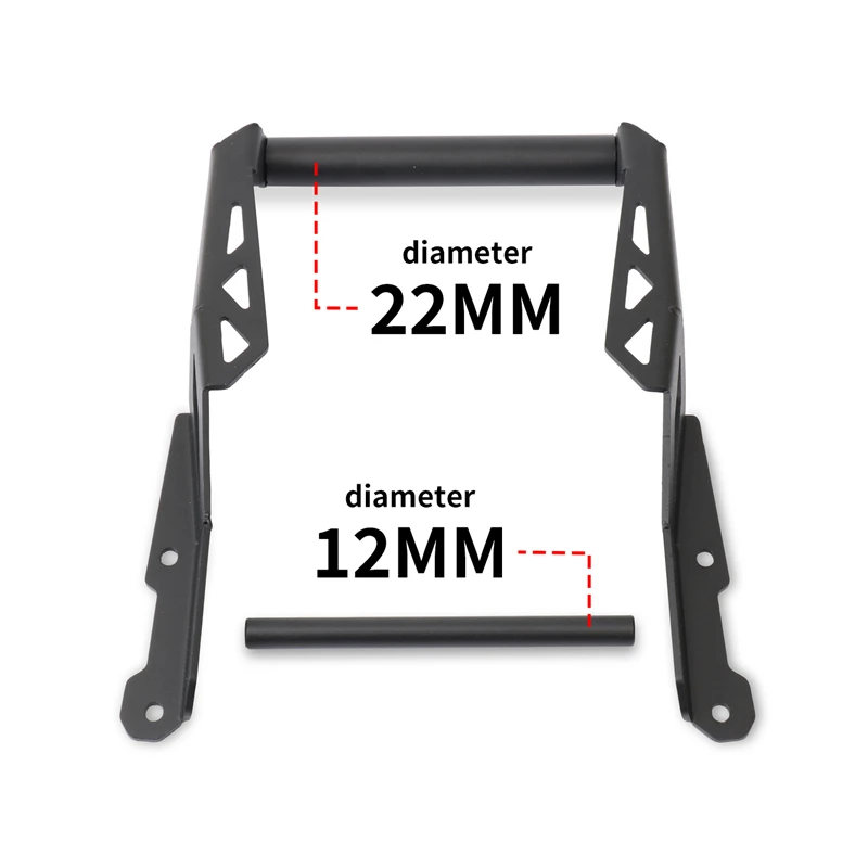 Universal Motorcycle GPS Navigation Phone Holder Mount Bracket, 12MM + 22MM