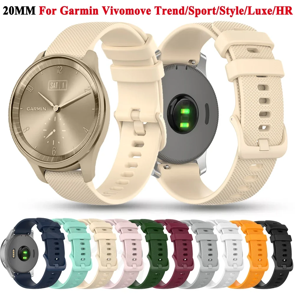 20mm Silicone Watchband Wrist Strap Bracelet
