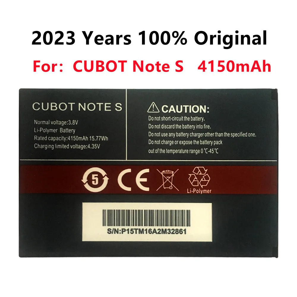 

For CUBOT Note S Battery 4150mAh 100% New Original Replacement backup battery For CUBOT Note S Cell Phone