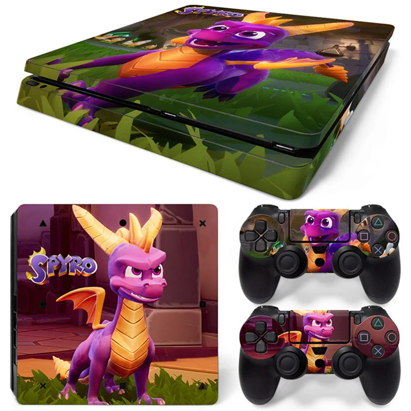 Spyro 2035 Ps4 Slim Skin Sticker Decalcomania Cover Per Ps4 Slim Console E 2 Controller Skin Vinyl Slim Sticker Decal