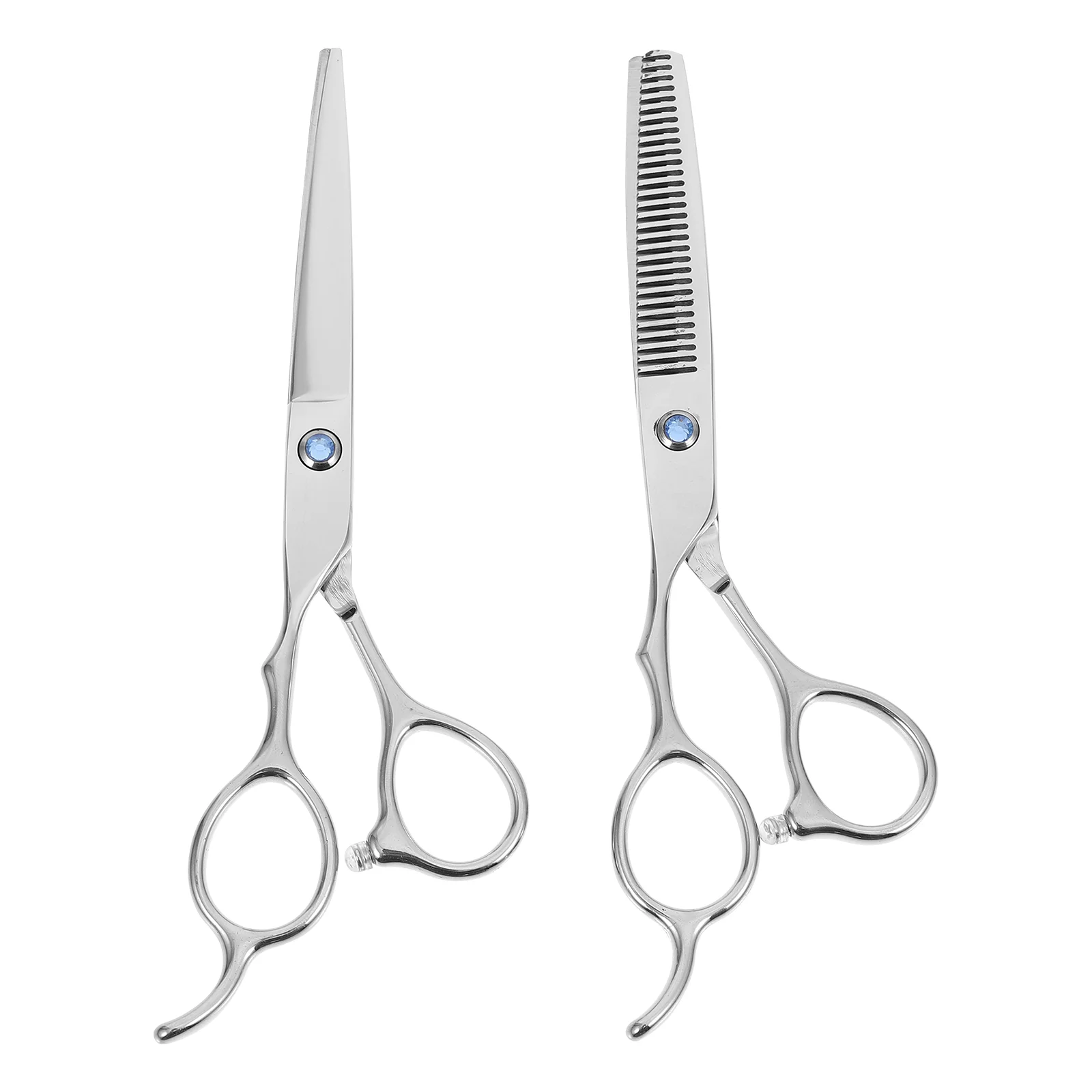 

2 Pcs Left-Handed Scissors Hair Styling Tools Cutting Lefty Trimming Salon Hairdressing Shears 4cr13 Stainless Steel for Barber