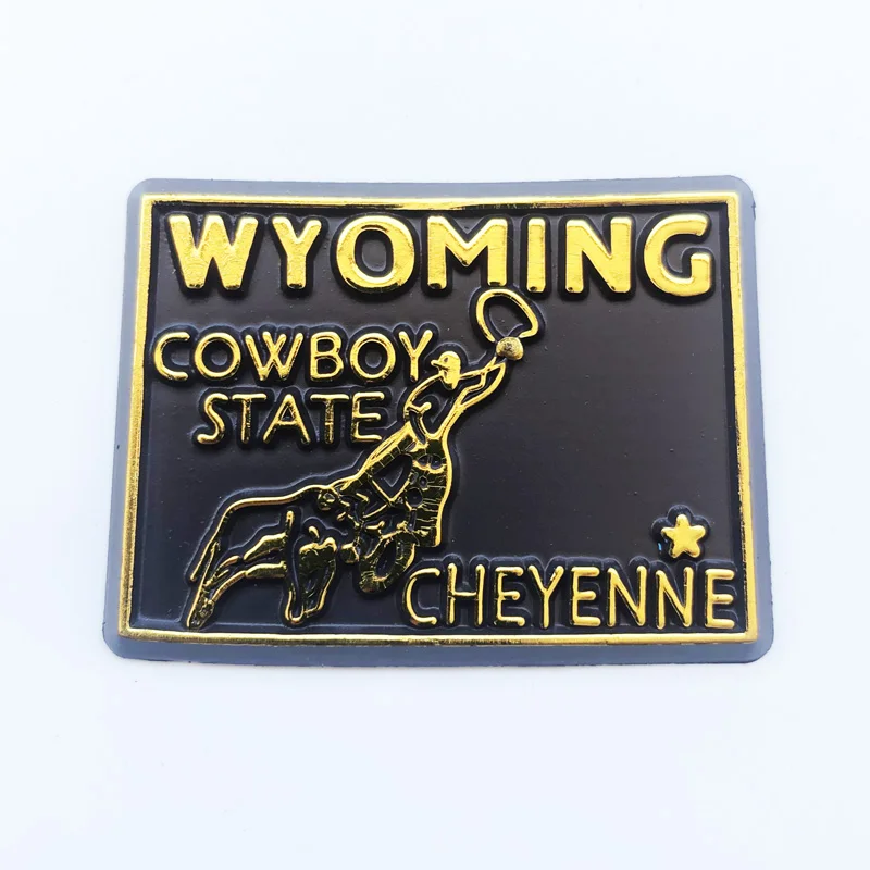 

Fridge Magnet Wyoming American Map Creative Cultural Landscape Decoration Message Stickers Tourism Souvenir