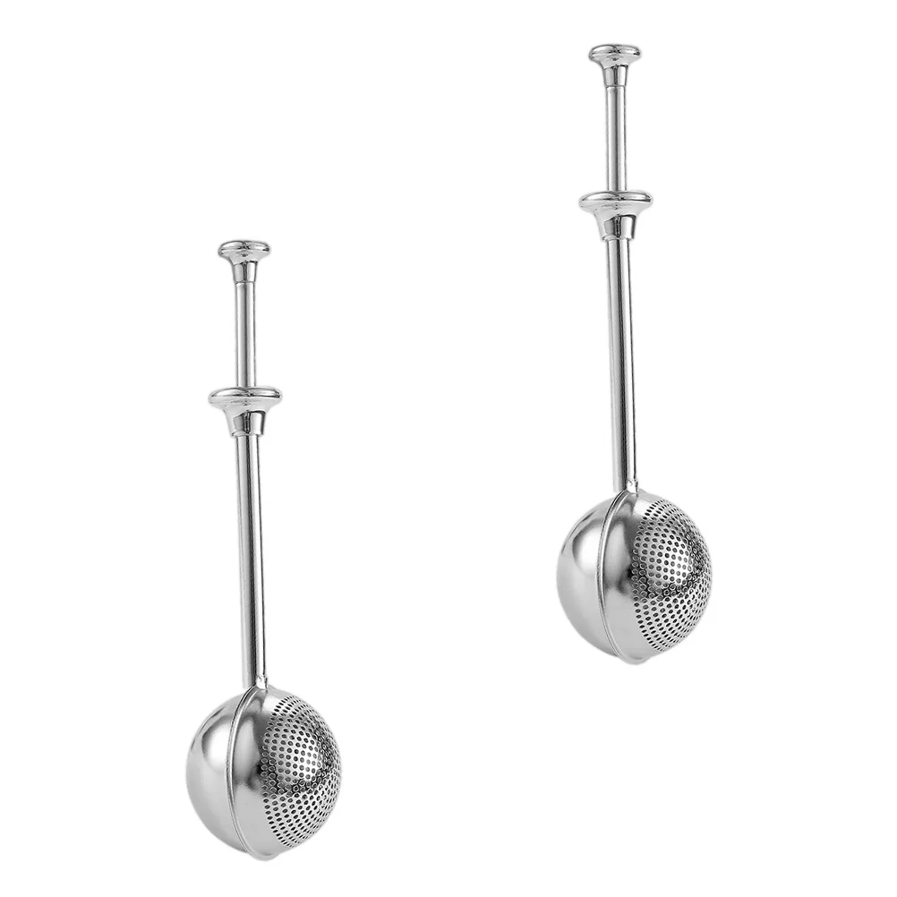 

2pcs Flour Duster for Stainless Steel Flour Sifter Flour Dusting Wand Tea Strainer Tools for Powdered Sugar Spices ( Silver )