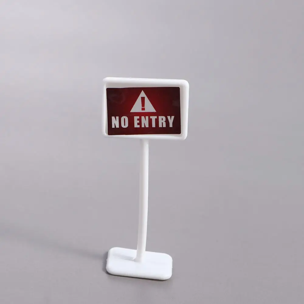 15Pcs/Set Traffic Signs Mini Traffic Signs Model Toy City Traffic Road Block Simulation Scene Puzzle Boys Girls Gifts