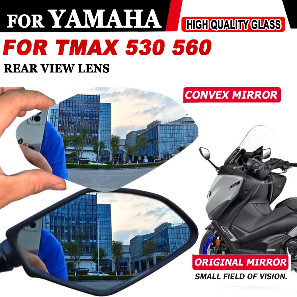 

Motorcycle Convex Mirror Increase Rearview Mirrors Side Mirror View Vision Lens For Yamaha T-MAX 530 560 TMAX530 TMAX560 Parts