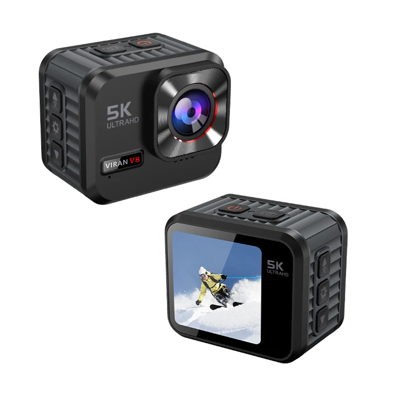 VIRAN Action Camera 5K30FPS With Remote Control Screen Waterproof Sport Camera drive recorder Sports Camera Helmet Action Cam 6