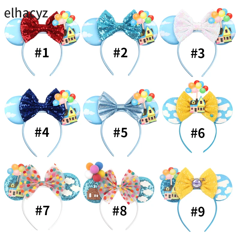 Neue Niedliche Mausohren-Stirnbänder Mickey 5-Zoll-Schleifen-Haarband Mädchen Party Festival Geschenk 2026 Cosplay Halloween DIY Haaraccessoires – Detail 1