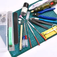 Military Hobby Model Tool Combo Electric Drill Grinding Polishing Tool Tweezers Pier Construction Knife Model Building Tool Set 2